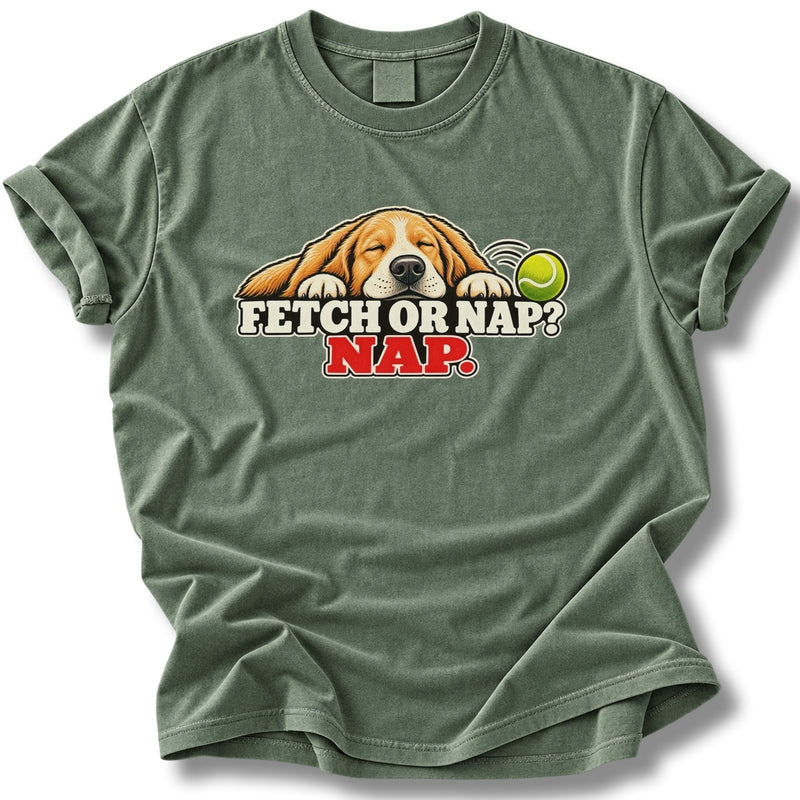 Fetch Or Nap Nap Dog Shirt | Funny Lazy Dog Tee