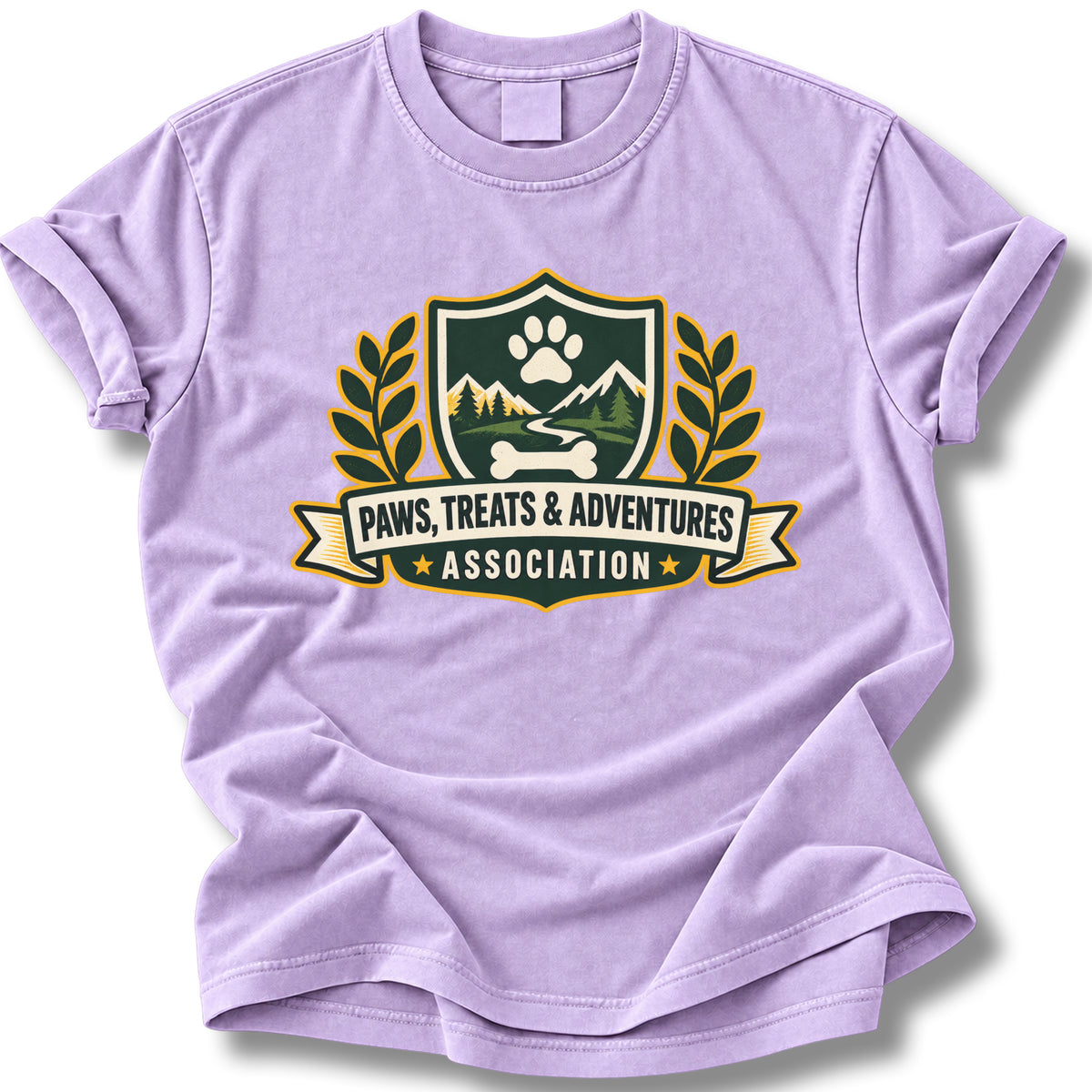Paws, Treats & Adventures Association Shirt | Cute Dog Lover Tee