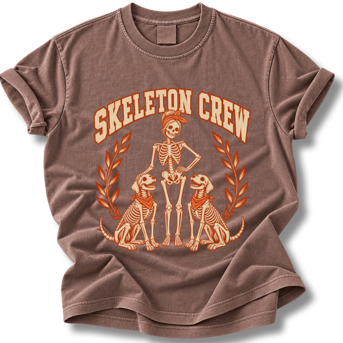 Skeleton Crew Halloween Shirt | Skeleton Dog Mom and Dogs Tee