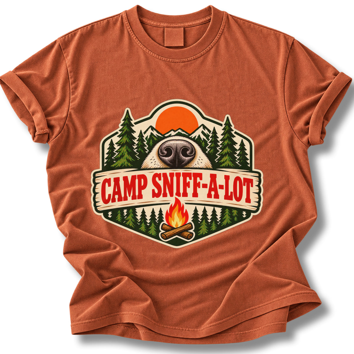 Camp Sniff-A-Lot Dog Shirt | Funny Camping Dog Lover Tee