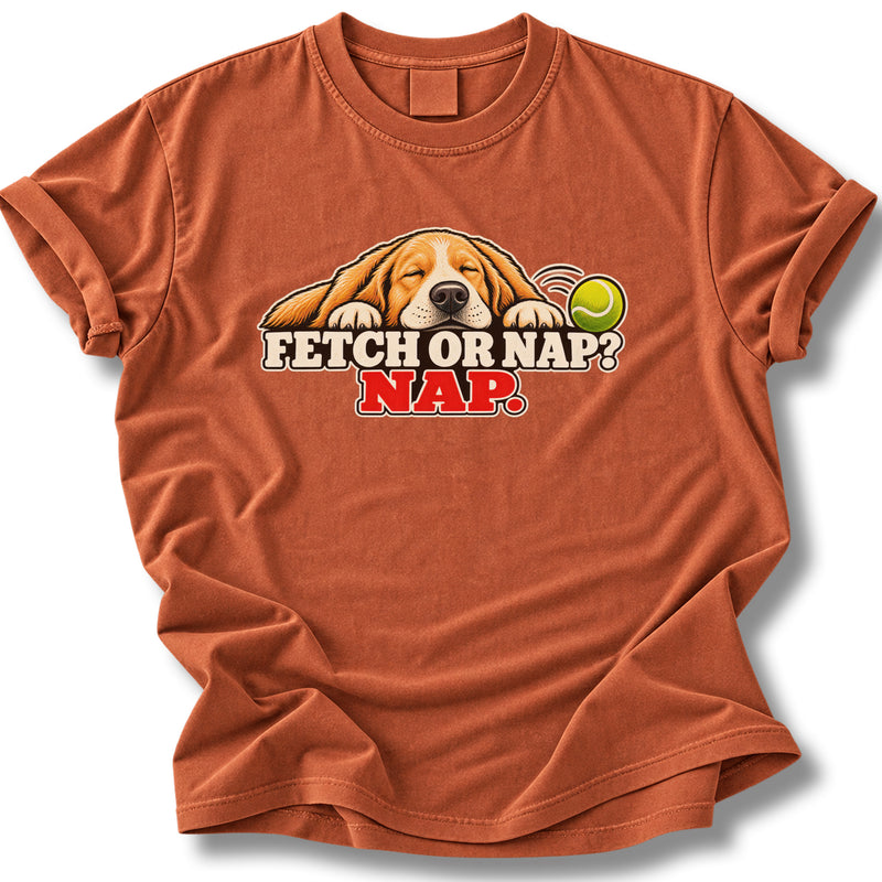 Fetch Or Nap Nap Dog Shirt | Funny Lazy Dog Tee