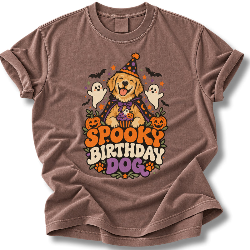 Spooky Birthday Dog Halloween Shirt | Cute Dog Lover Tee