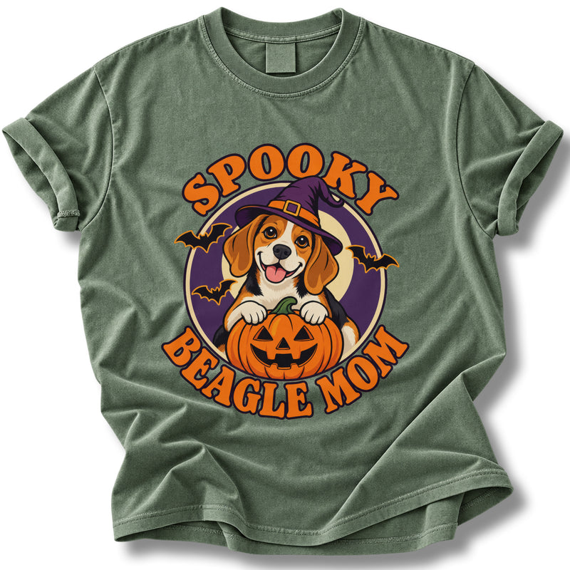 Spooky Beagle Mom Halloween Shirt | Cute Dog Mom Tee