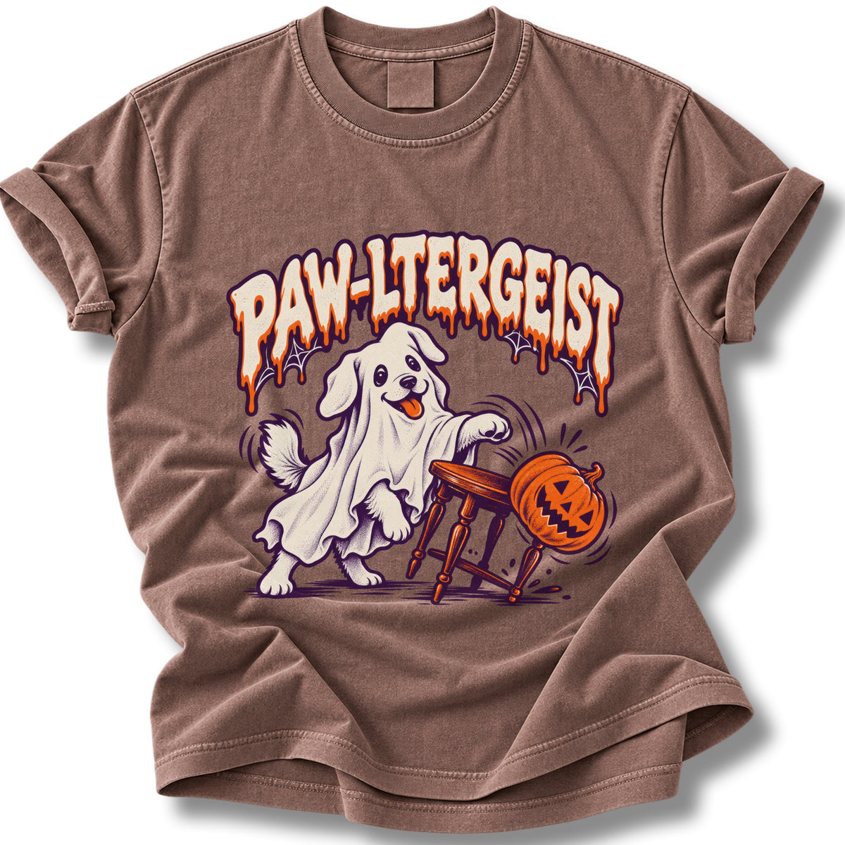 Paw-ltergeist Halloween Shirt | Funny Ghost Dog Tee