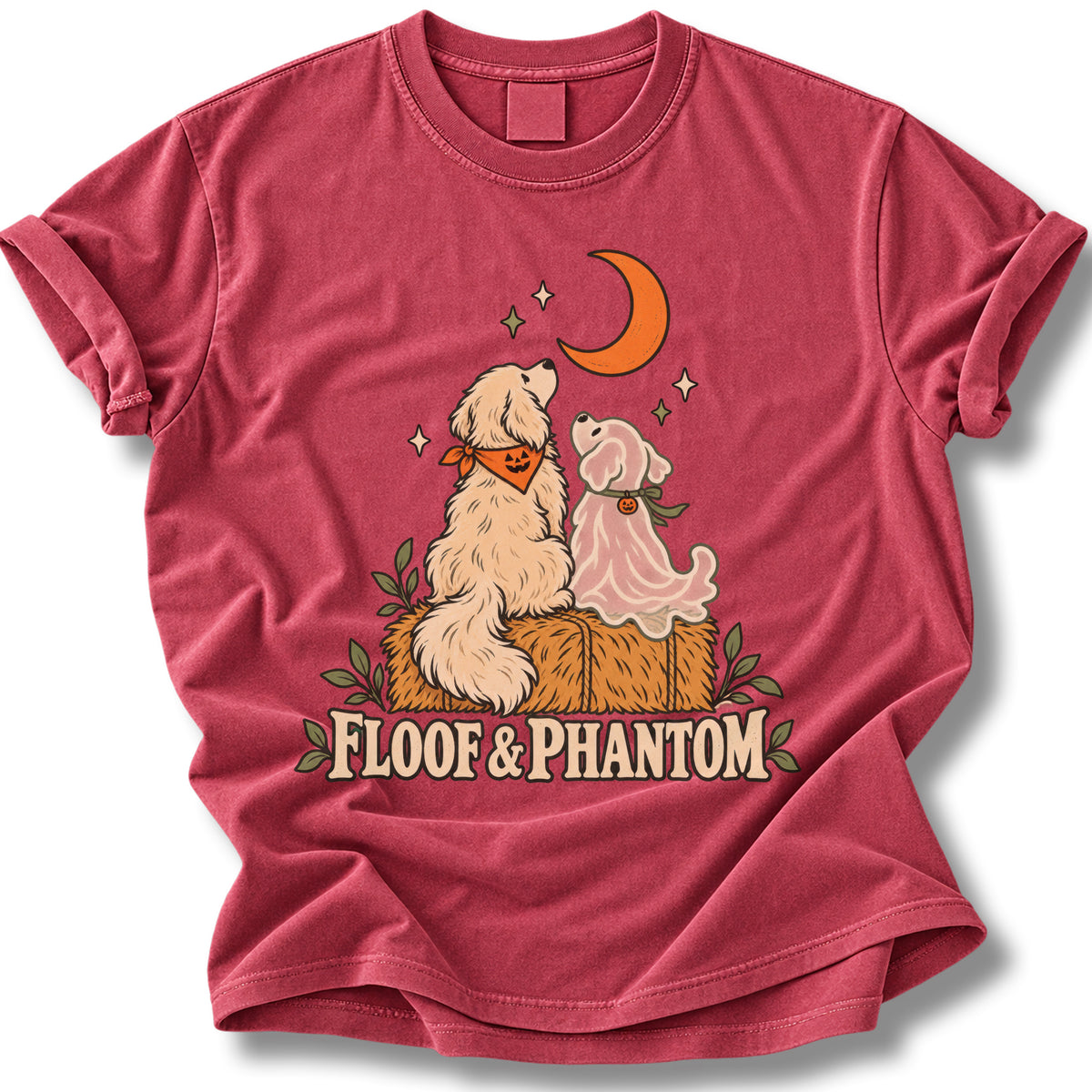 Floof & Phantom Halloween Shirt | Cute Ghost Dog Tee