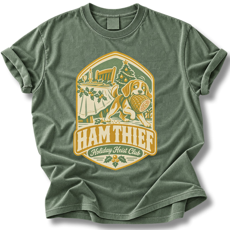 Beagle Christmas Comfort Colors Shirt – Ham Thief Funny Dog Lover Gift